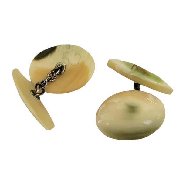 Shell Cufflink Buttons, M880 - Picture 1 of 4